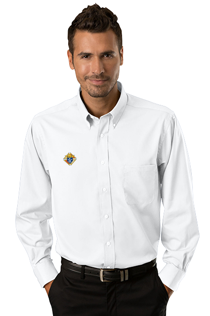 Van Heusen Easy Care Twill Dress Shirt Knights Gear USA