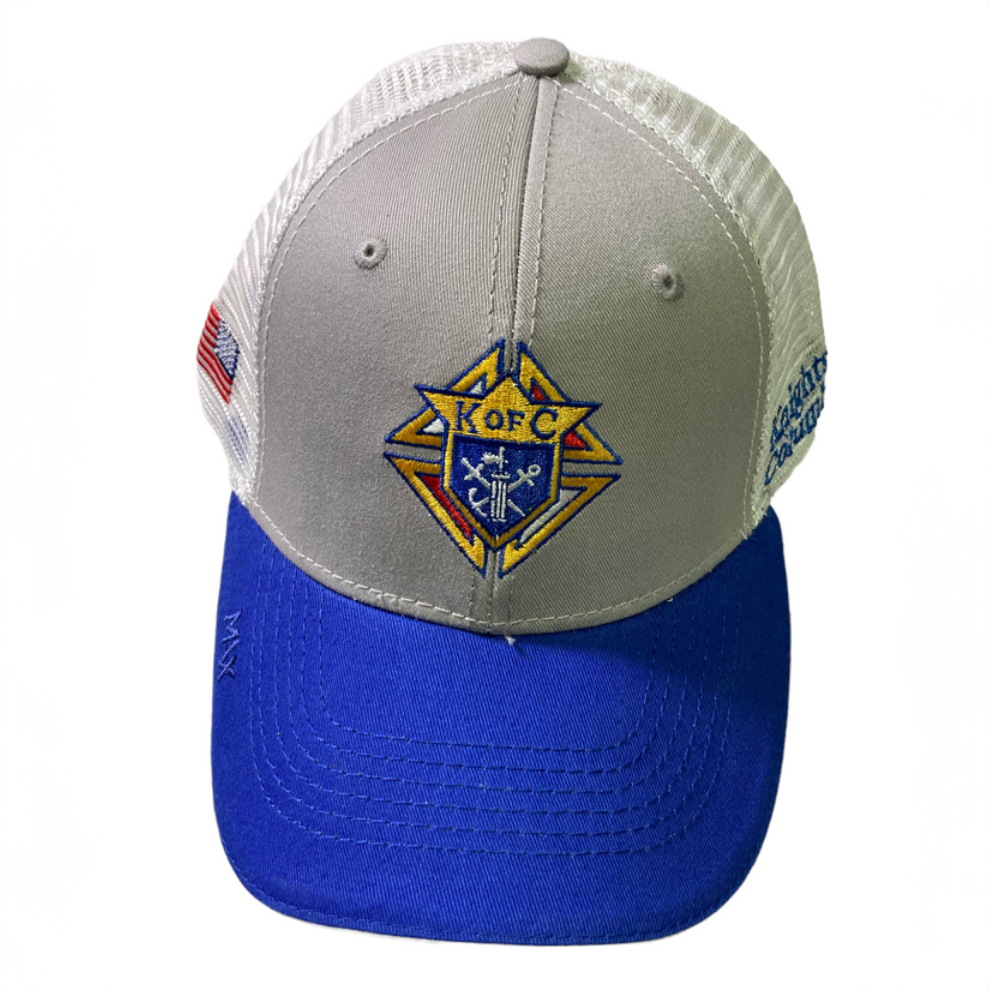 Mesh Back Mid-Profile Structured Emblem Hat