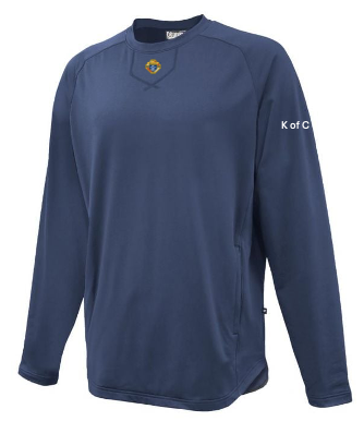 gear for sports sweater Knights Of Columbus Warmup Pullover, Navy / Small