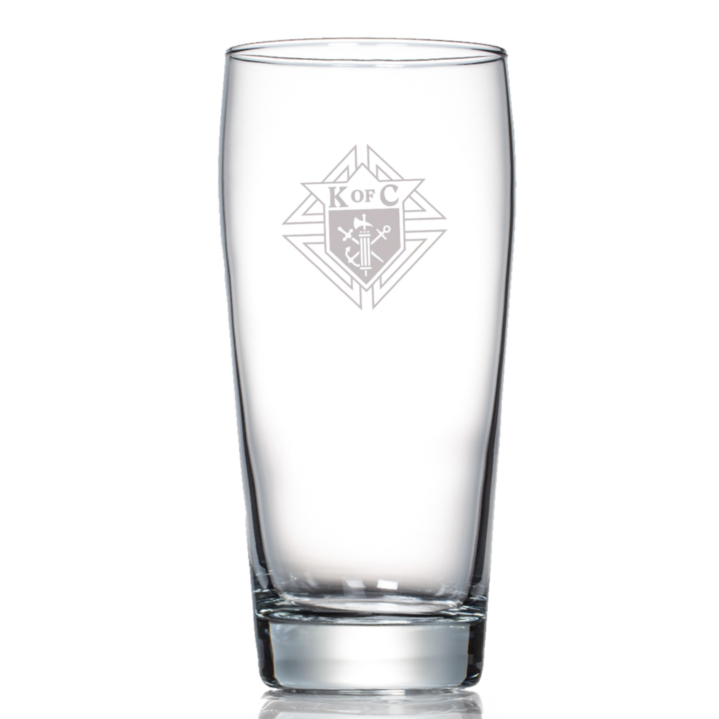 16 oz. Etched Glass - Set of 2