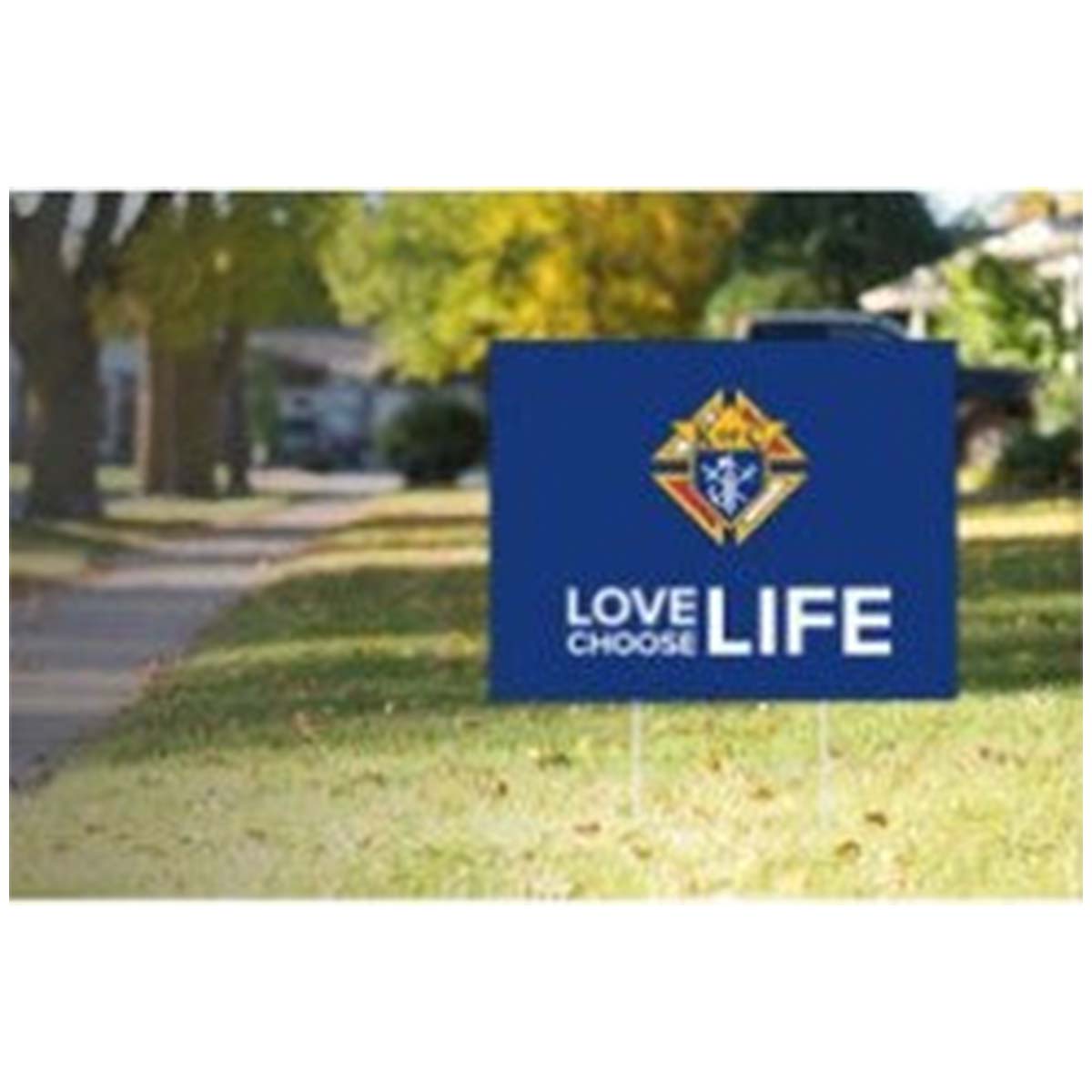 10-Pack Choose Life Yard Sign + Stakes