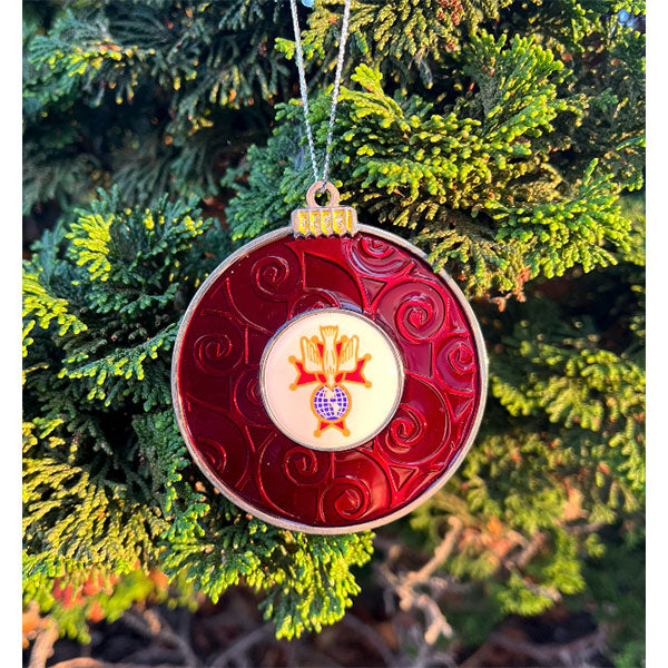 Red bulb hot sale ornaments