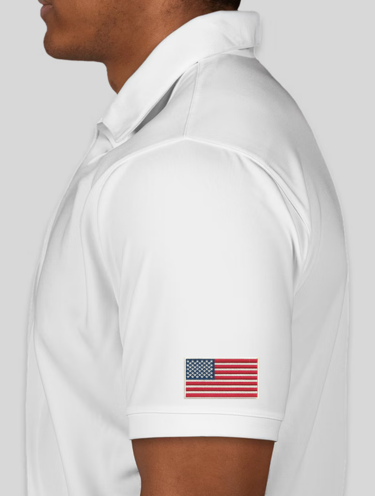 LIMITED EDITION! Clique Spin Polo - Full Color Emblem + USA Flag