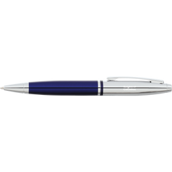 Cross® Calais Chrome Blue Ballpoint Pen - FINAL SALE