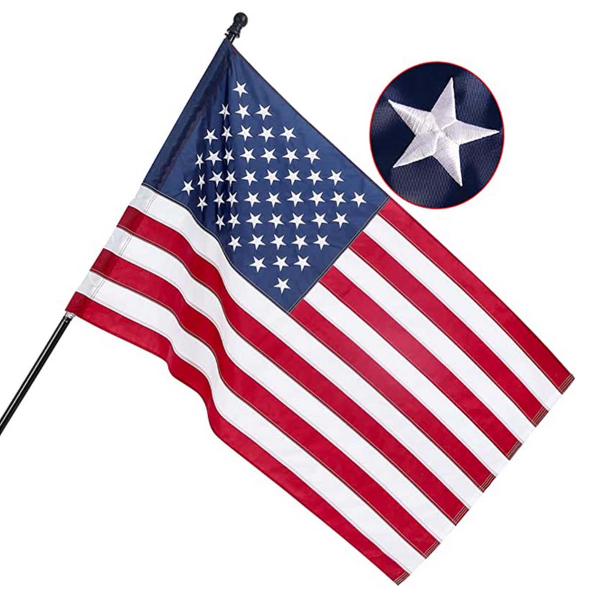 3&#39; x 5&#39; USA Indoor Flag