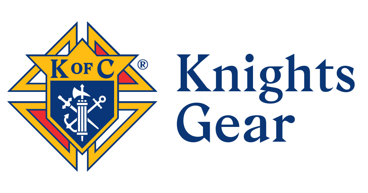 Carolina Blue Tie with Navy KofC and Emblem - Regular and Long - Knights  Gear USA