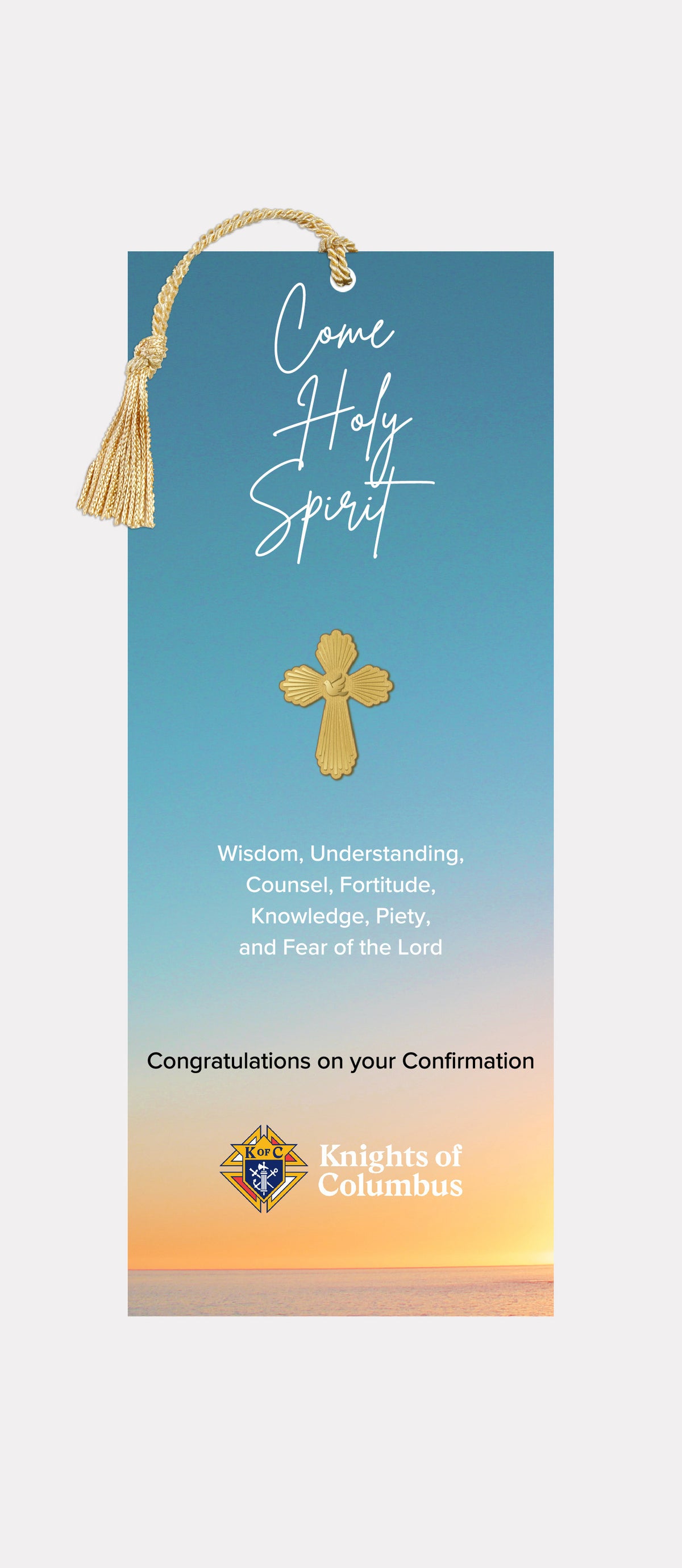 Full-Color Laminated Bookmarks + Lapel Pin - Set of 10 - Confirmation