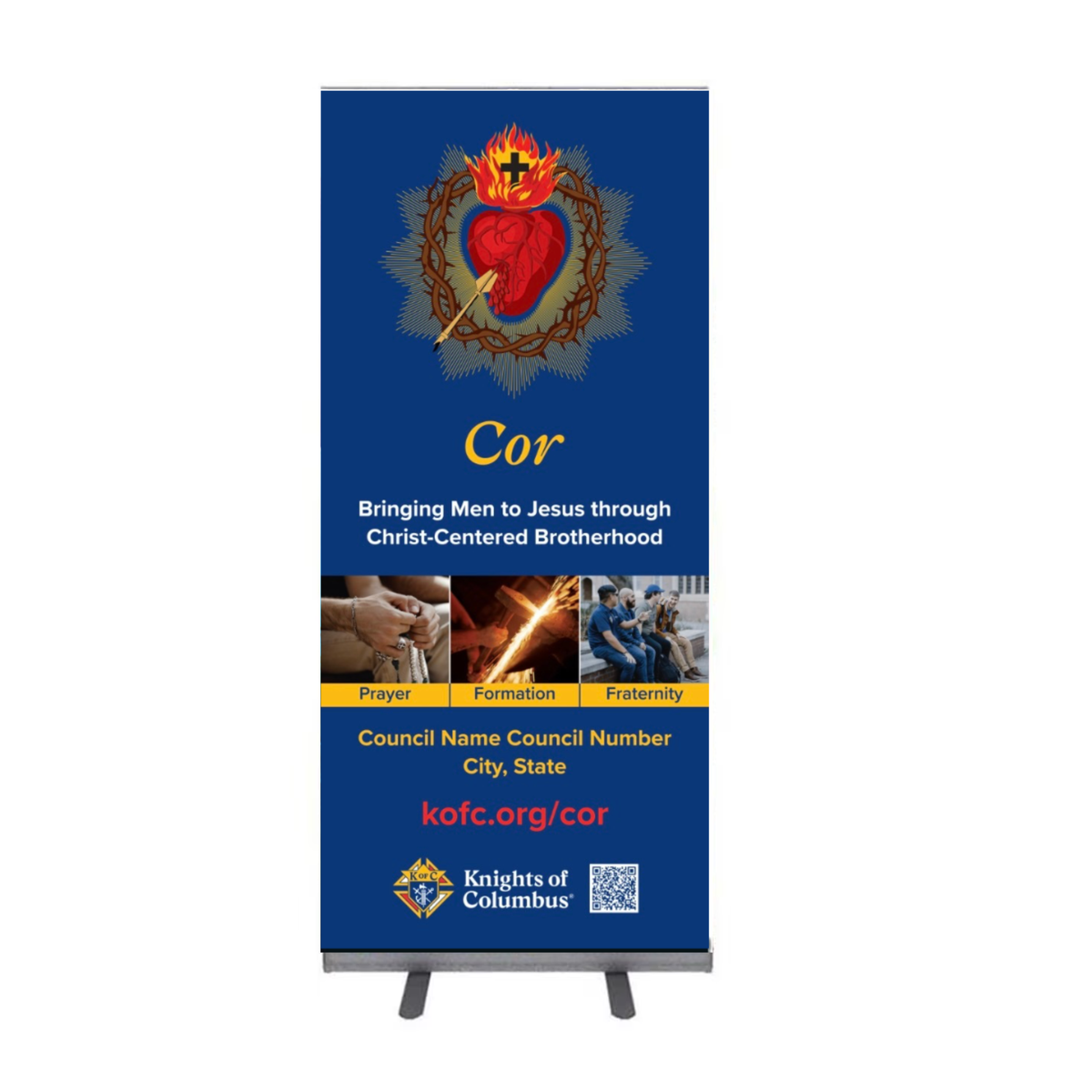 Cor - Pull Up Banner with Custom Council Option