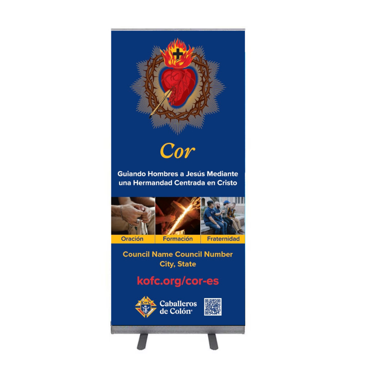 Cor - Pull Up Banner with Custom Council Option