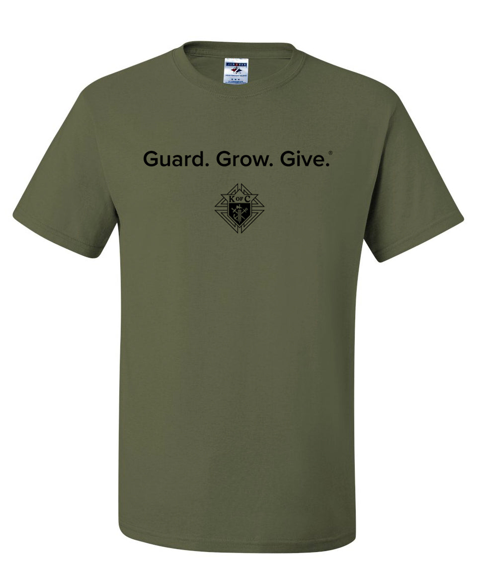 KofC Insurance Agency Guard. Grow. Give - Military Version - T-Shirts - packs of 10