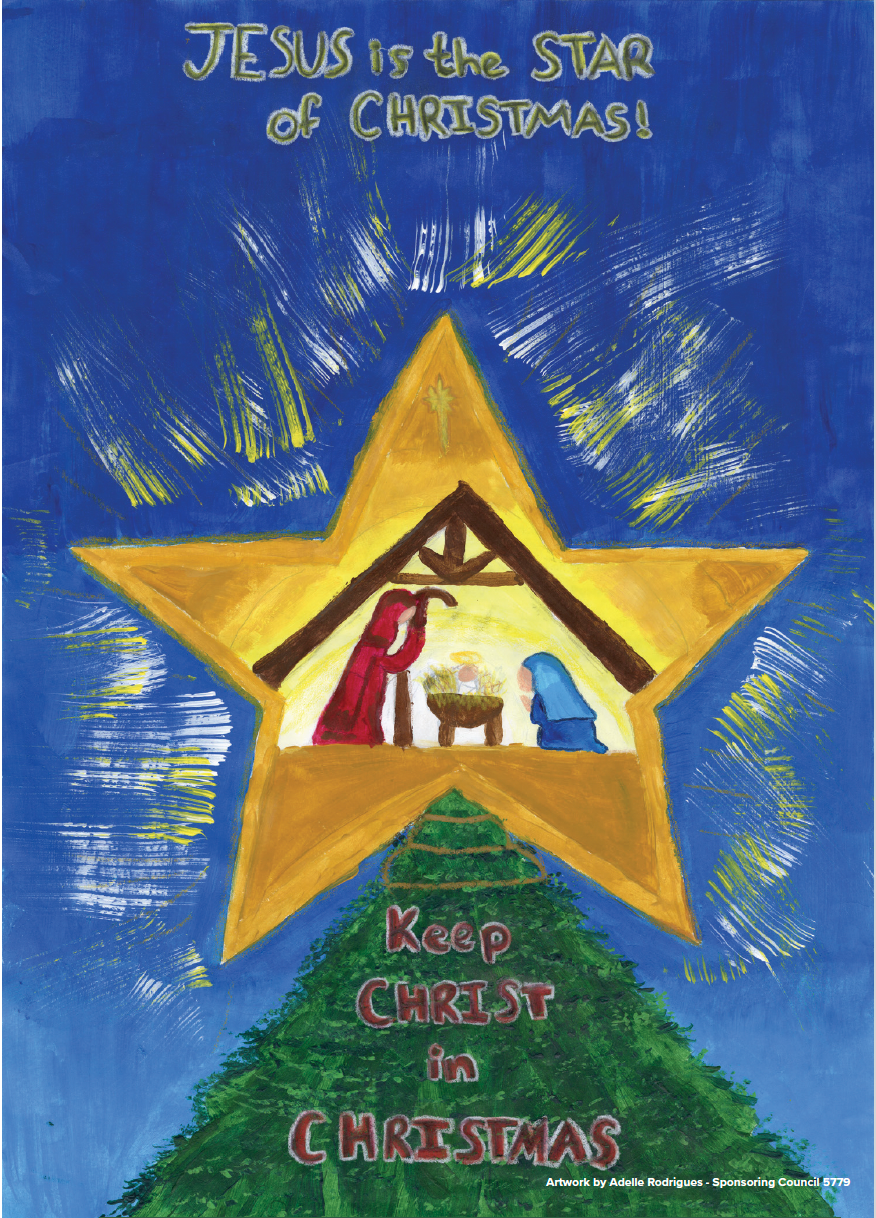 2025 Keep Christ in Christmas Illustrated Christmas Cards (Set of 25)