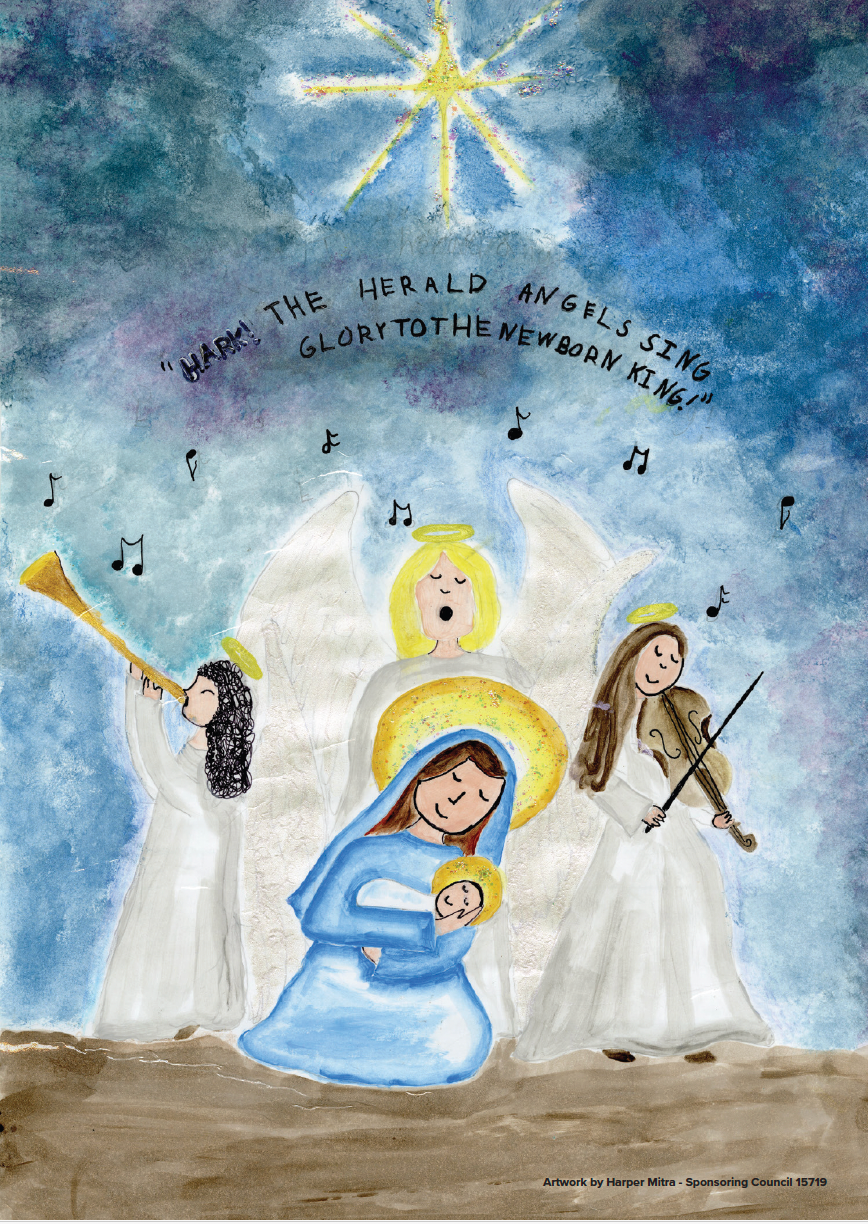 2025 Keep Christ in Christmas Illustrated Christmas Cards (Set of 25)