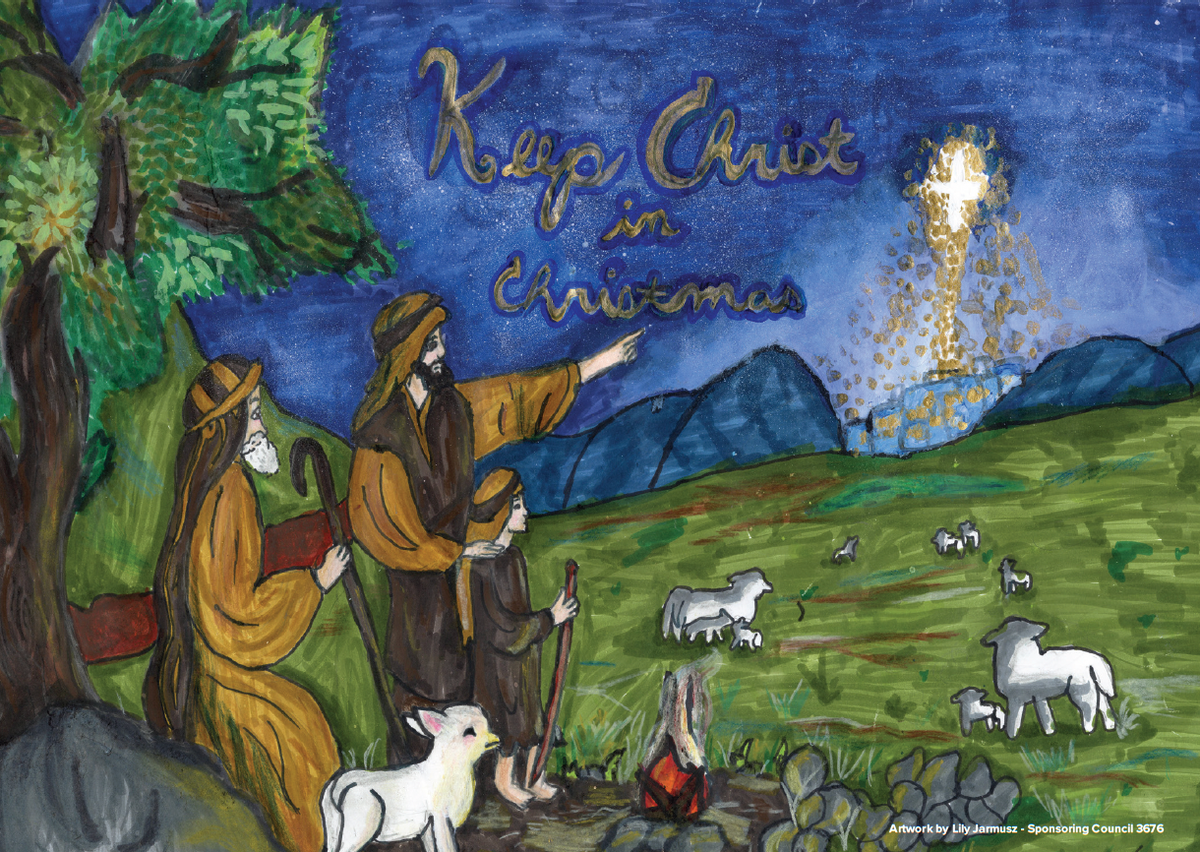2025 Keep Christ in Christmas Illustrated Christmas Cards (Set of 25)