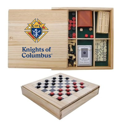 KofC Custom Game Set in Wooden Box