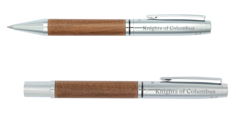 Luxe Walnut Executive Pen - Ballpoint or Roll Ball