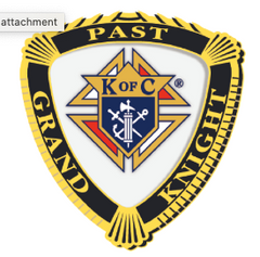 Gold Plated Past Grand Knight Pin - Knights Gear USA
