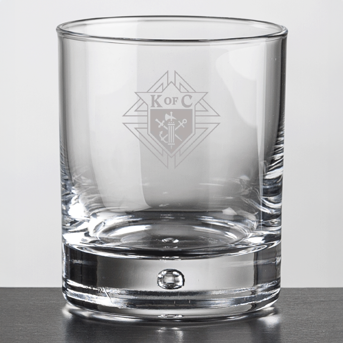 10 oz. Deep Etched Glass - Set of 2