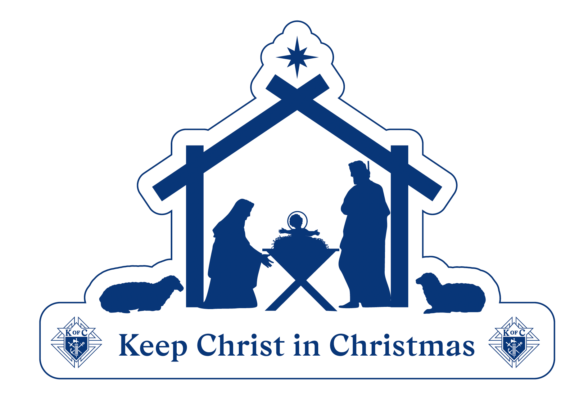 Ensemble d'aimants Keep Christ in Christmas (5 pièces)