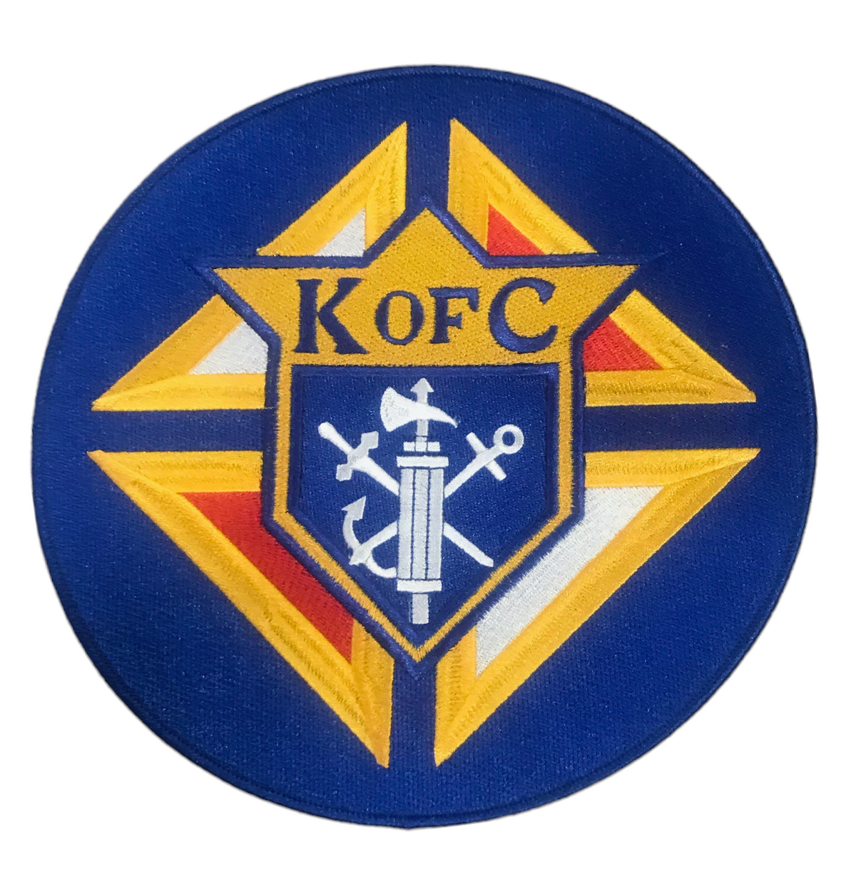 Circular Embroidered KofC Patch - Emblem