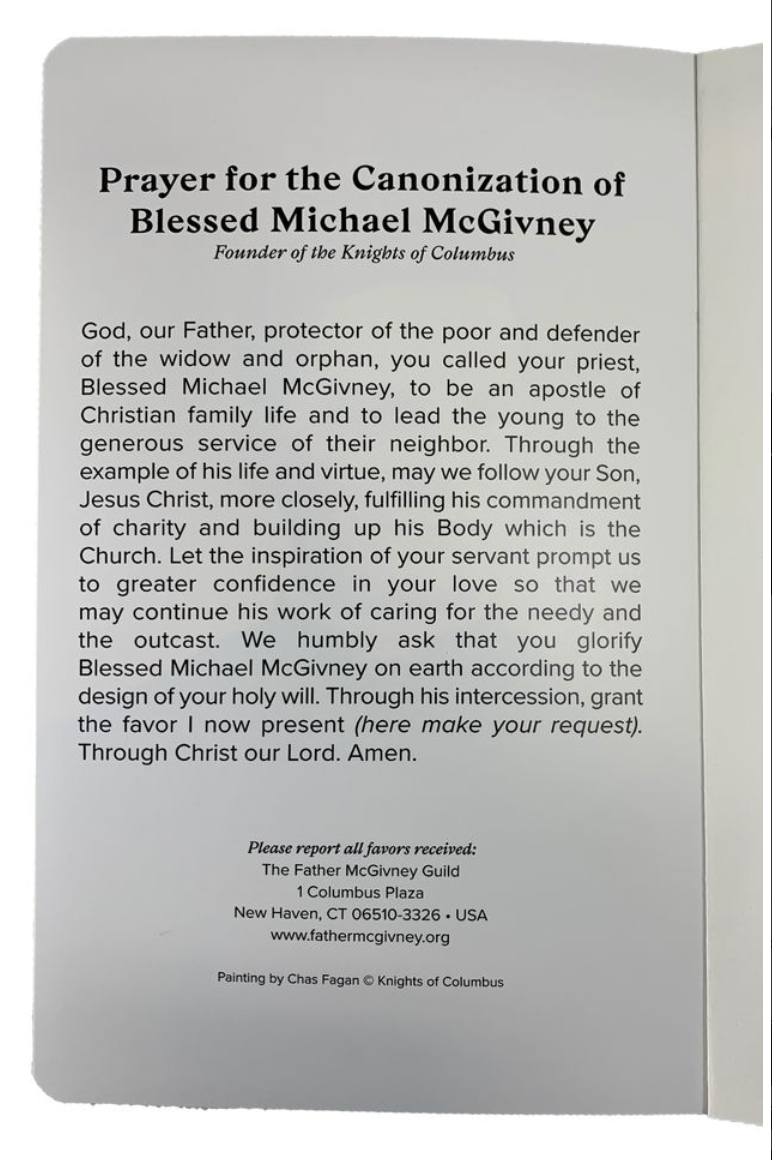 Blessed Michael McGivney Debossed Journal