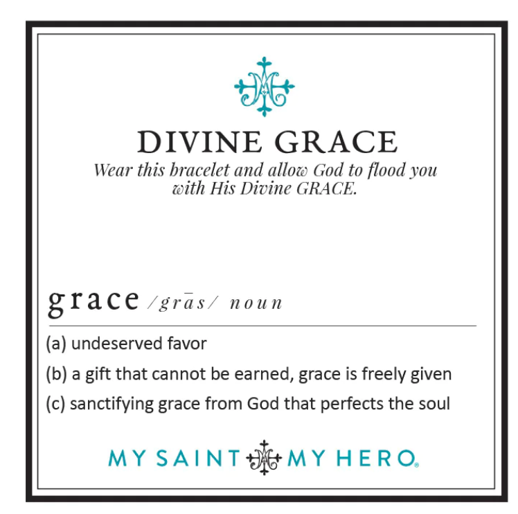 My Saint My Hero Divine Grace Cross Bracelet
