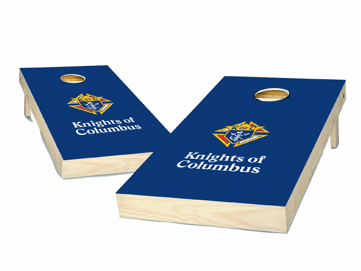 REGULATION-SIZED KofC Cornhole Game Set