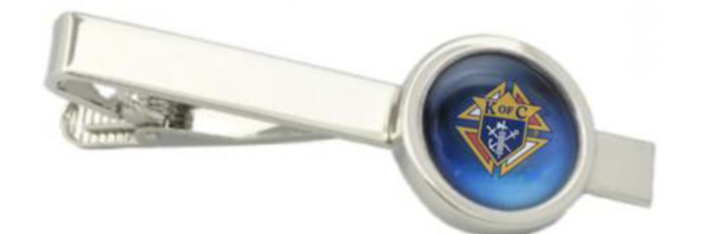 KofC Tie Bar - Nickel Finish