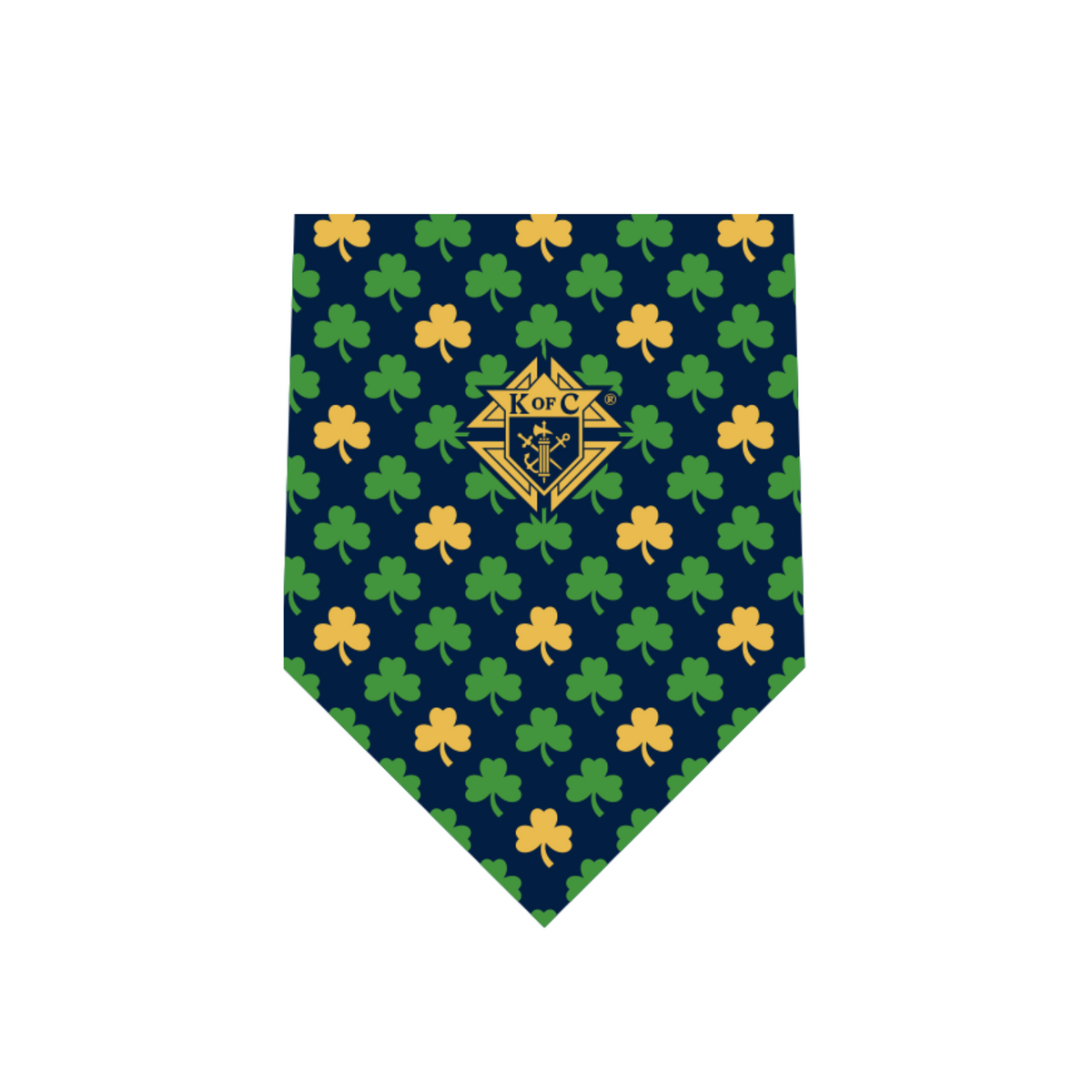 St. Patrick&#39;s Day Shamrocks + Emblem Tie - 2025