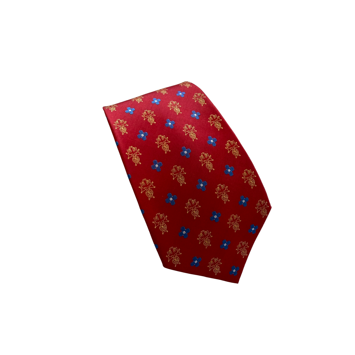 Red Tie with 4th Degree Tonal Emblem/Blue Cross
