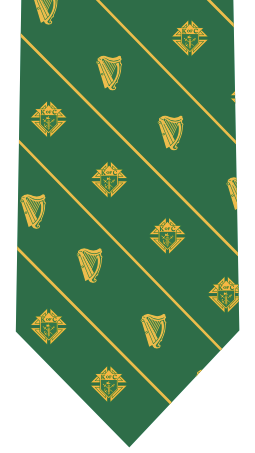 2026 St. Patrick's Day Shamrocks + Emblem Tie