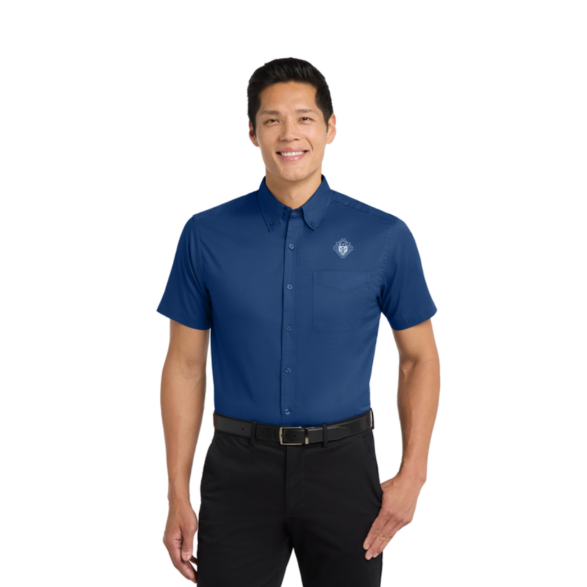Easy Care Short Sleeve Button-Down - Tall