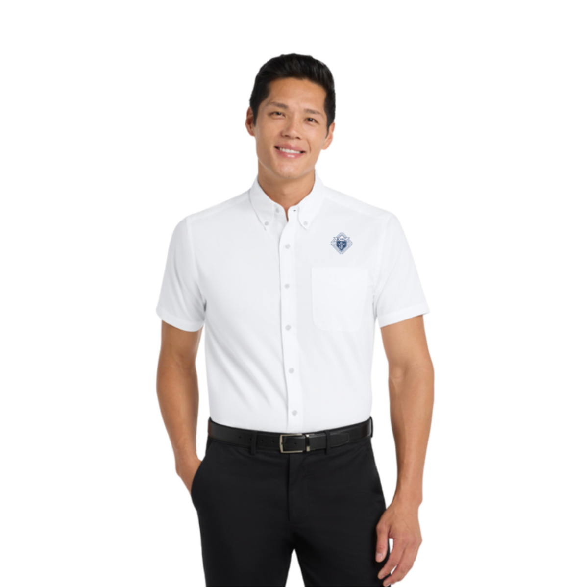 Easy Care Short Sleeve Button-Down - Tall