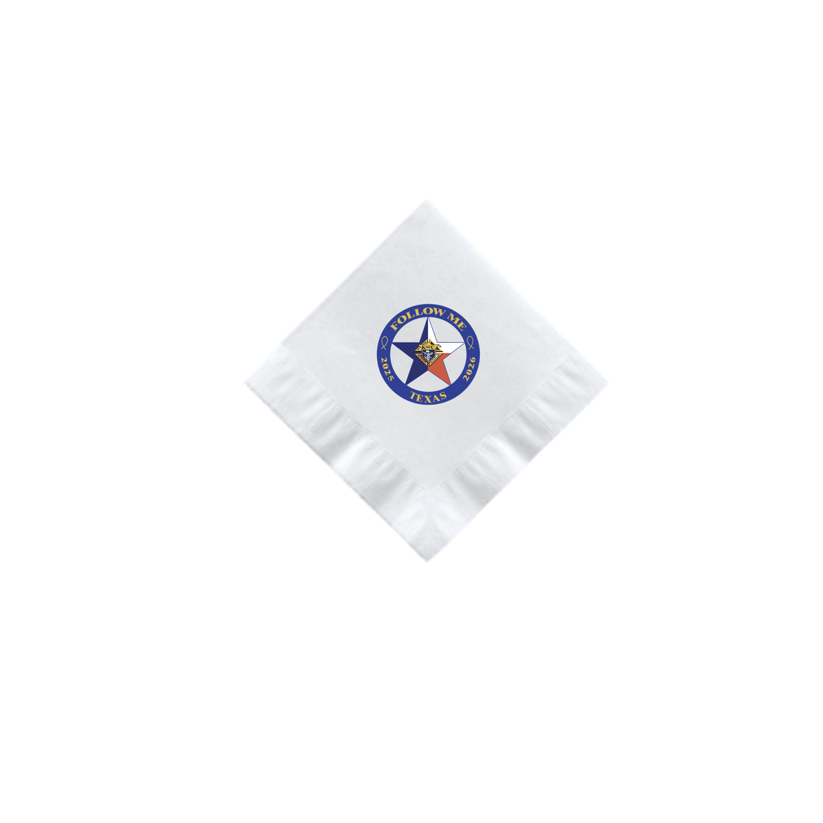Texas Proto Beverage Napkins - 5" x 5"