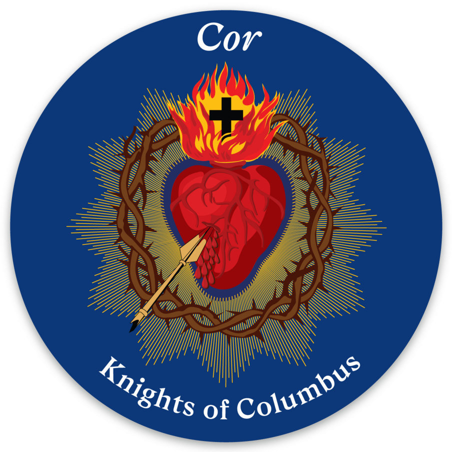 KofC COR 3&quot;x3&quot; Sticker - pack of 25