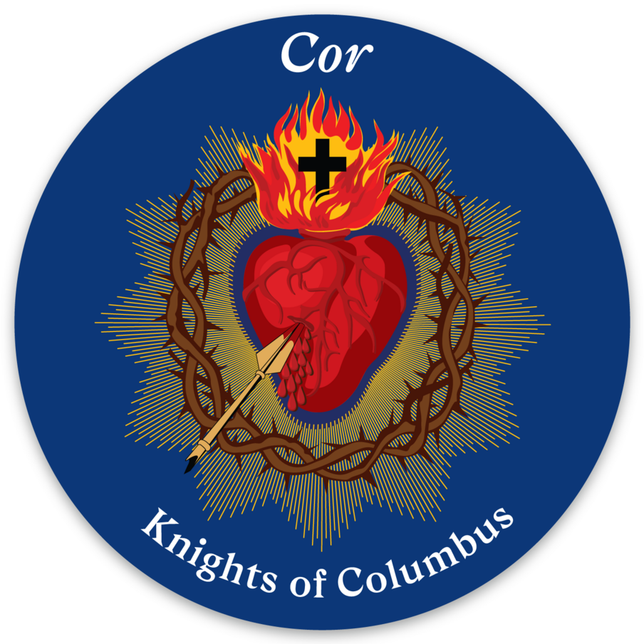 KofC Cor 3"x3" Sticker pack of 25 Knights Gear USA