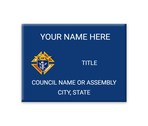 Men&#39;s Pin-On Nametag