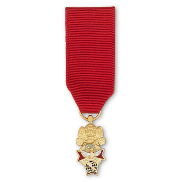 Medalla Miniatura Antiguo Maestro - Chapada en Oro