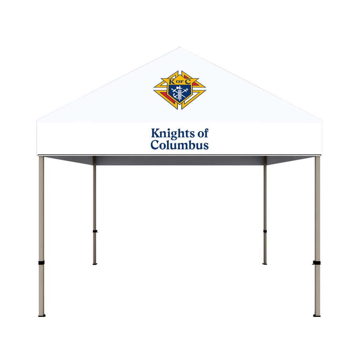 knight tent 10 ft. x 10ft. Steel Canopy Tent - Custom Council