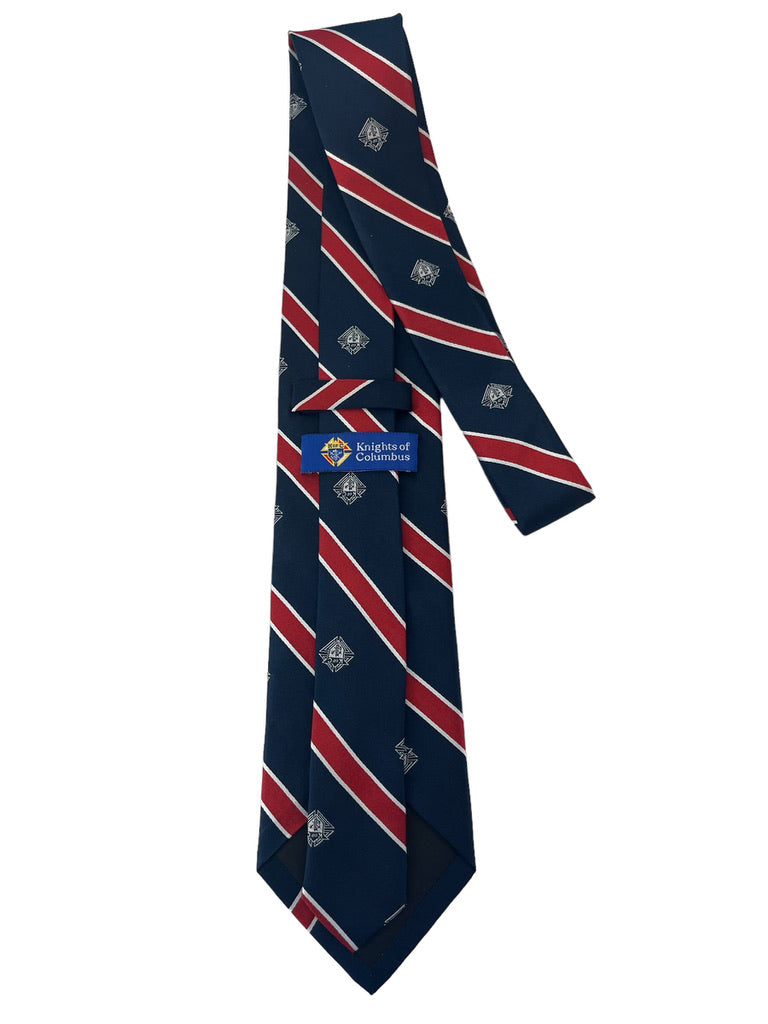 Red, White &amp; Blue Emblem Tie - Regular and Long
