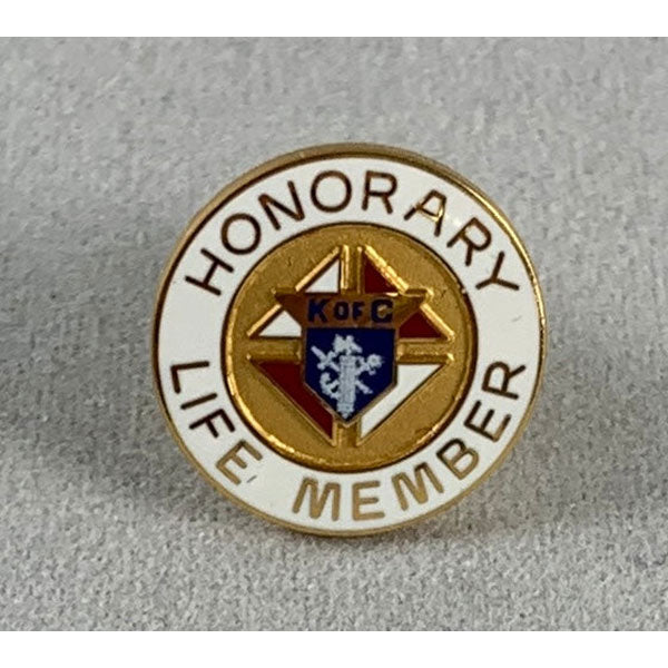 Gold Plated Pin Honorary Life Member Pin