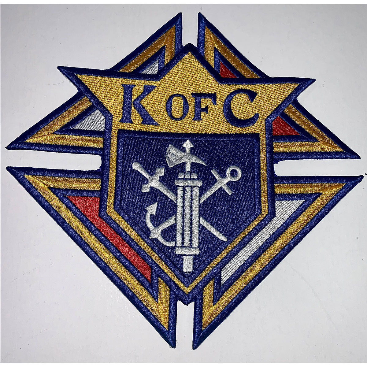 Parche bordado con el emblema de KofC