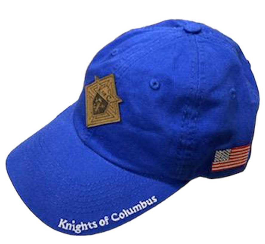 Sombreros de sarga lavada con ropa - Emblema de KofC