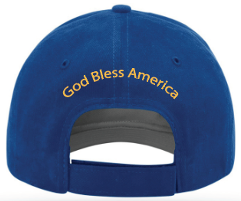God Bless America Twill Hats - KofC Emblem