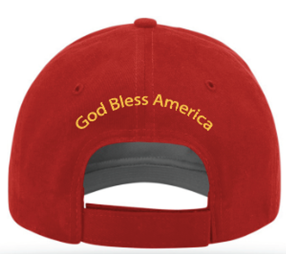 God Bless America Twill Hats - KofC Emblem