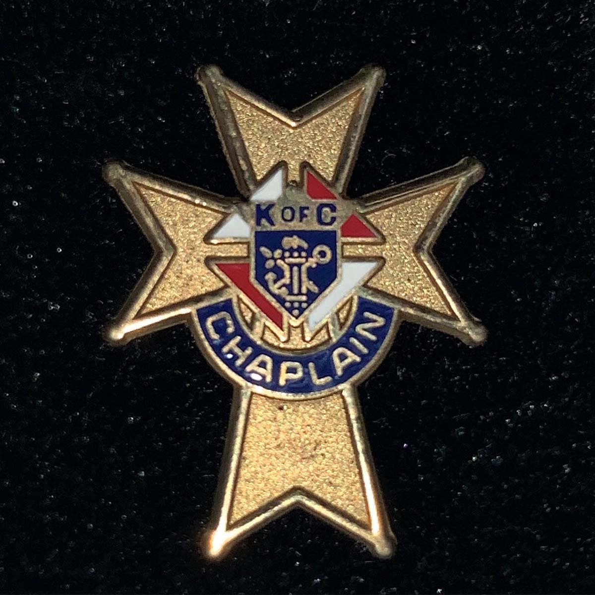 Chaplain Pin (Gold Plated)