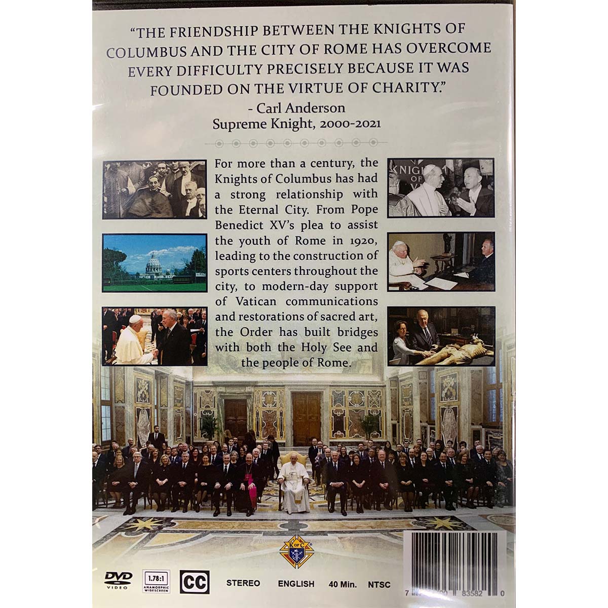 Un siglo de esperanza: Los Caballeros de Colón en Roma DVD