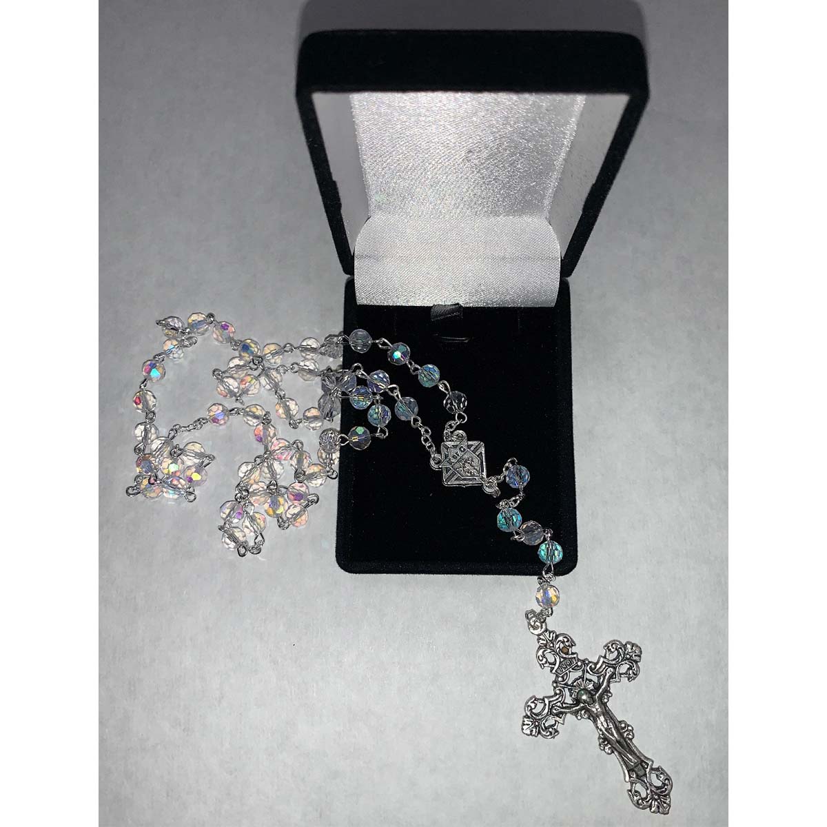 Deluxe Crystal AB Rosary