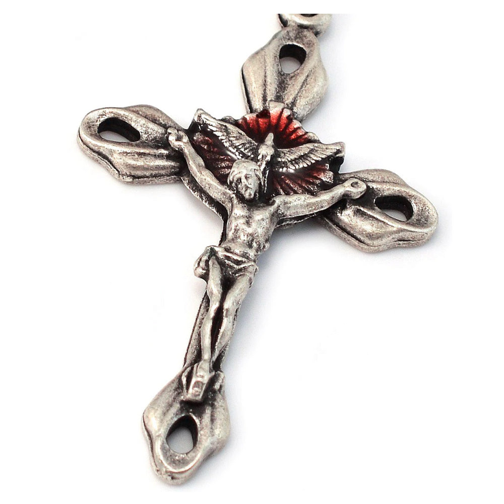 Ghirelli Red Glass Bead Confirmation Rosary
