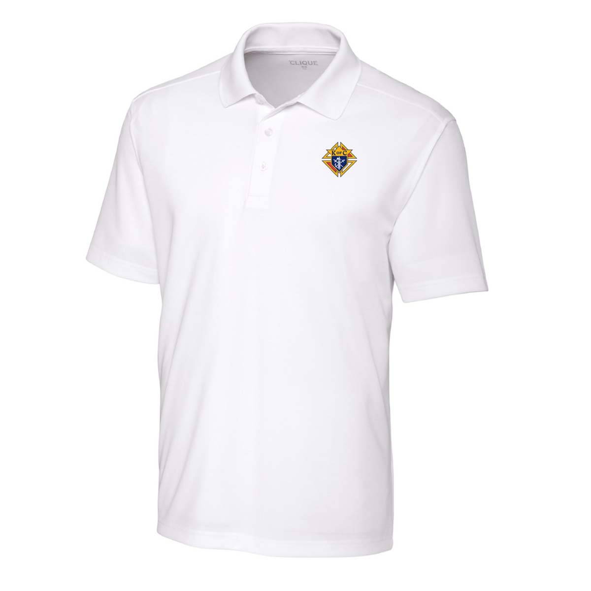 Clique Spin Pique Polo - Full Color Emblem